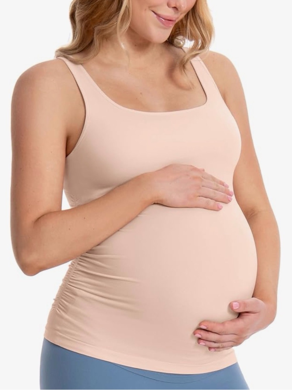 Size medium regular BLANQI never worn Light Beige maternity support Tank
